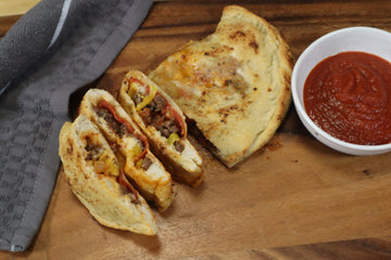Spicy Venison Stromboli