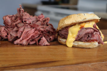 Smoked Venison Beef & Cheddar Sandwiches