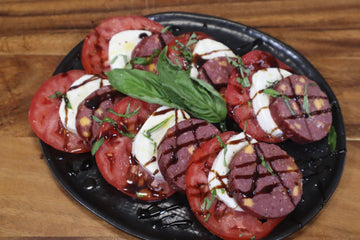 Venison Summer Sausage Caprese Salad